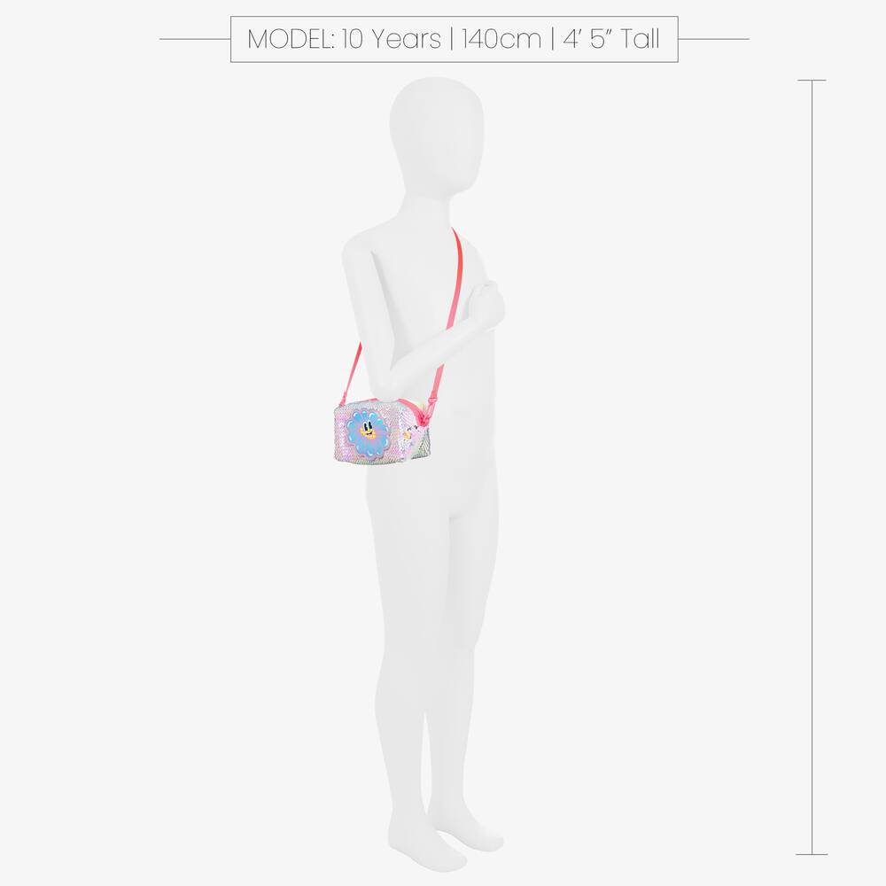 Billieblush-Girls Iridescent Pink Sequin Bag (16cm) | Childrensalon Outlet