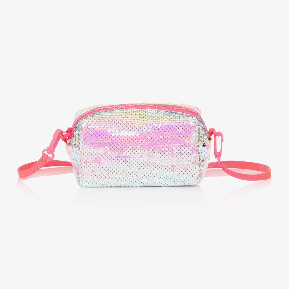 Billieblush-Girls Iridescent Pink Sequin Bag (16cm) | Childrensalon Outlet