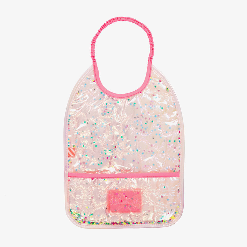 Billieblush-Girls Iridescent Pink Starry Bib | Childrensalon Outlet