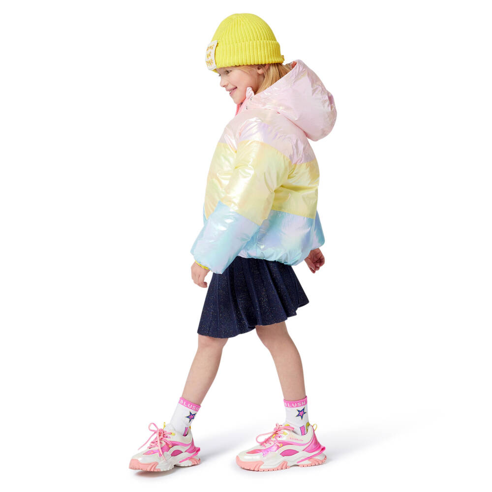 Billieblush-Girls Iridescent Pink Yellow Jacket | Childrensalon Outlet