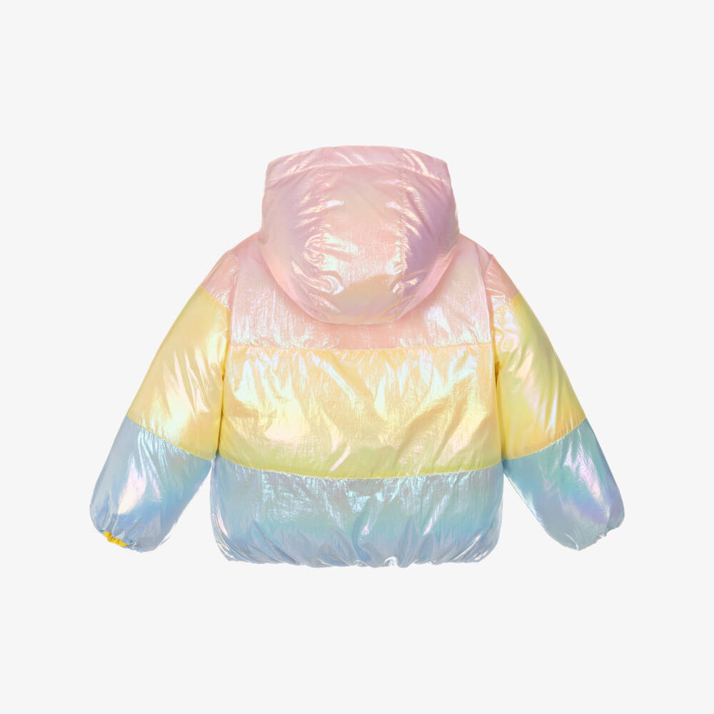 Billieblush-Girls Iridescent Pink Yellow Jacket | Childrensalon Outlet