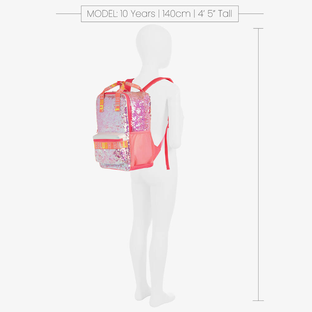 Billieblush-Girls Iridescent Sequin Backpack (35cm) | Childrensalon Outlet