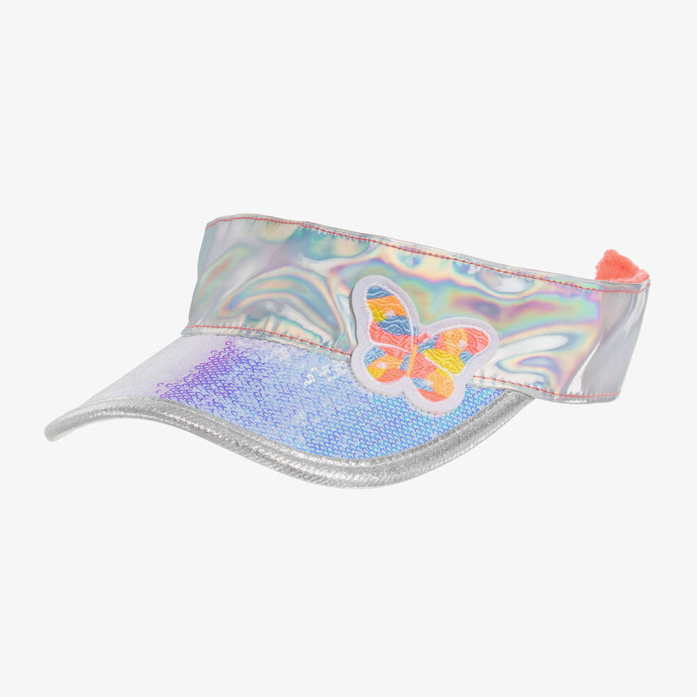 Billieblush - Girls Iridescent Sequin Sun Visor | Childrensalon