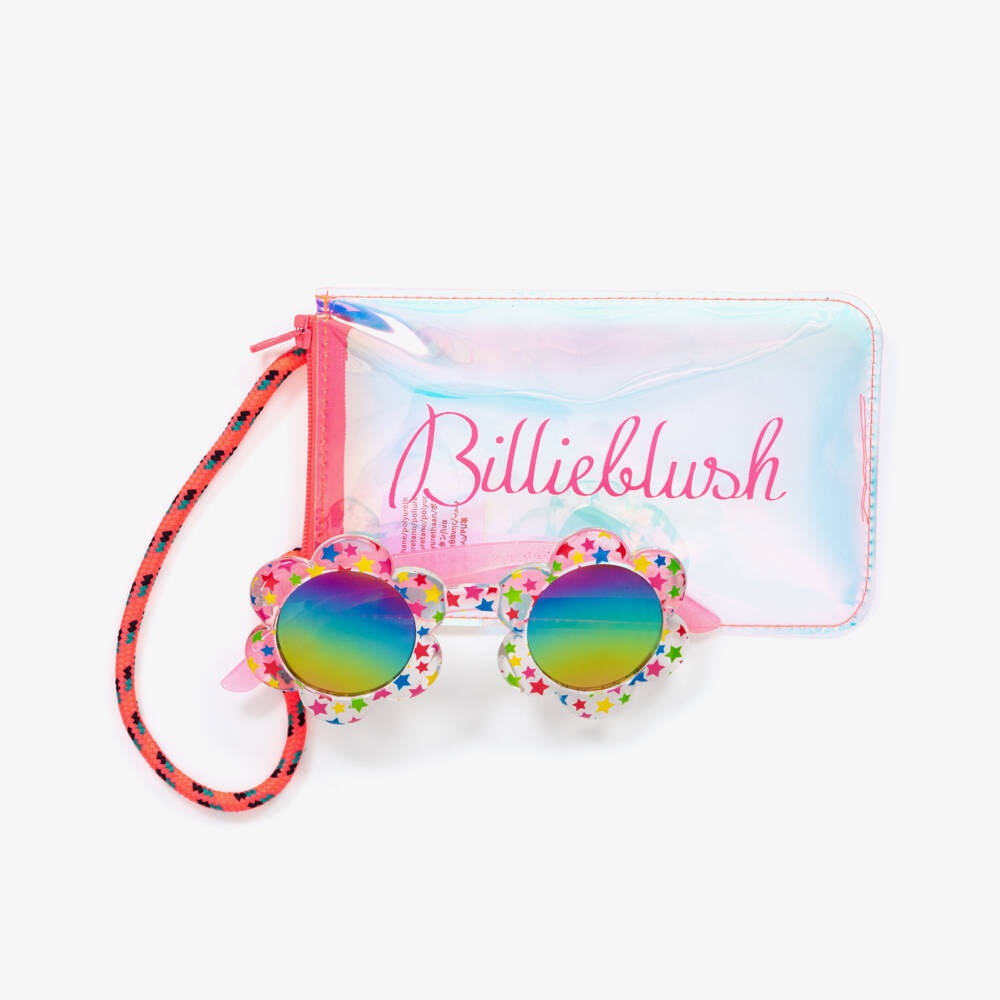 Billieblush-Girls Iridescent Starry Floral Sunglasses | Childrensalon Outlet