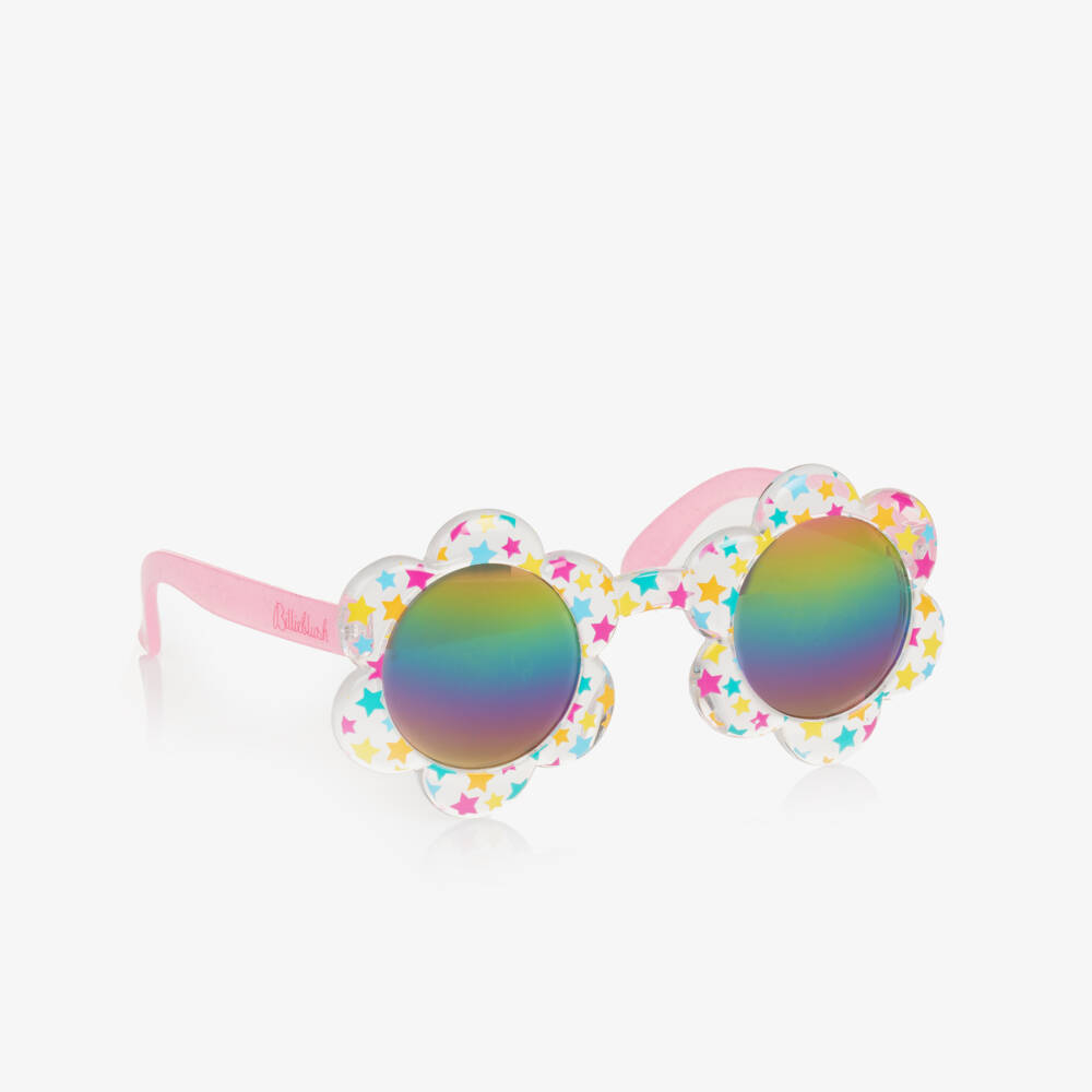 Billieblush-Girls Iridescent Starry Floral Sunglasses | Childrensalon Outlet