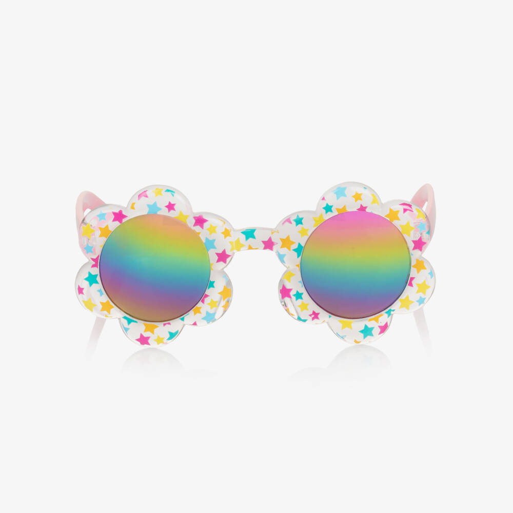Billieblush-Girls Iridescent Starry Floral Sunglasses | Childrensalon Outlet