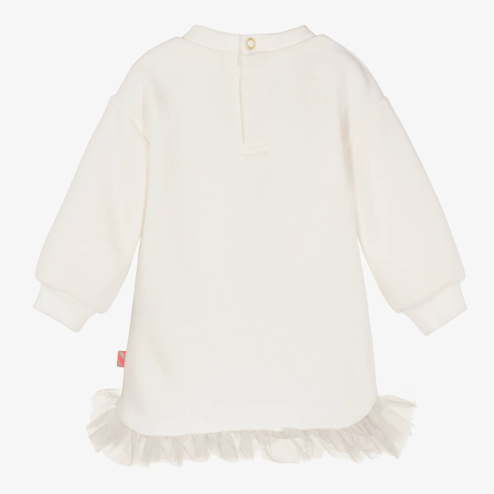 Billieblush-Кремовое платье с кроликом для девочек | Childrensalon Outlet