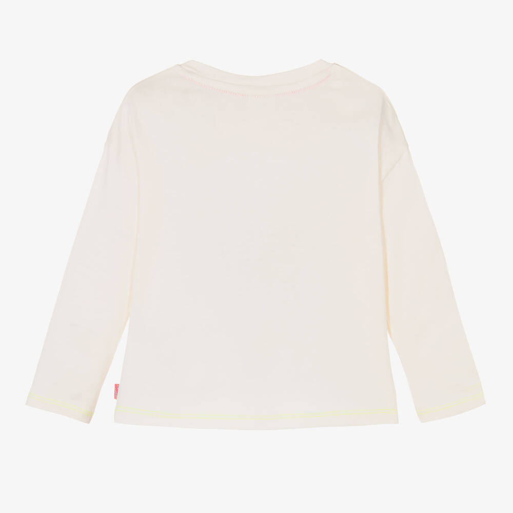 Billieblush-Кремовый хлопковый топ DC для девочек | Childrensalon Outlet