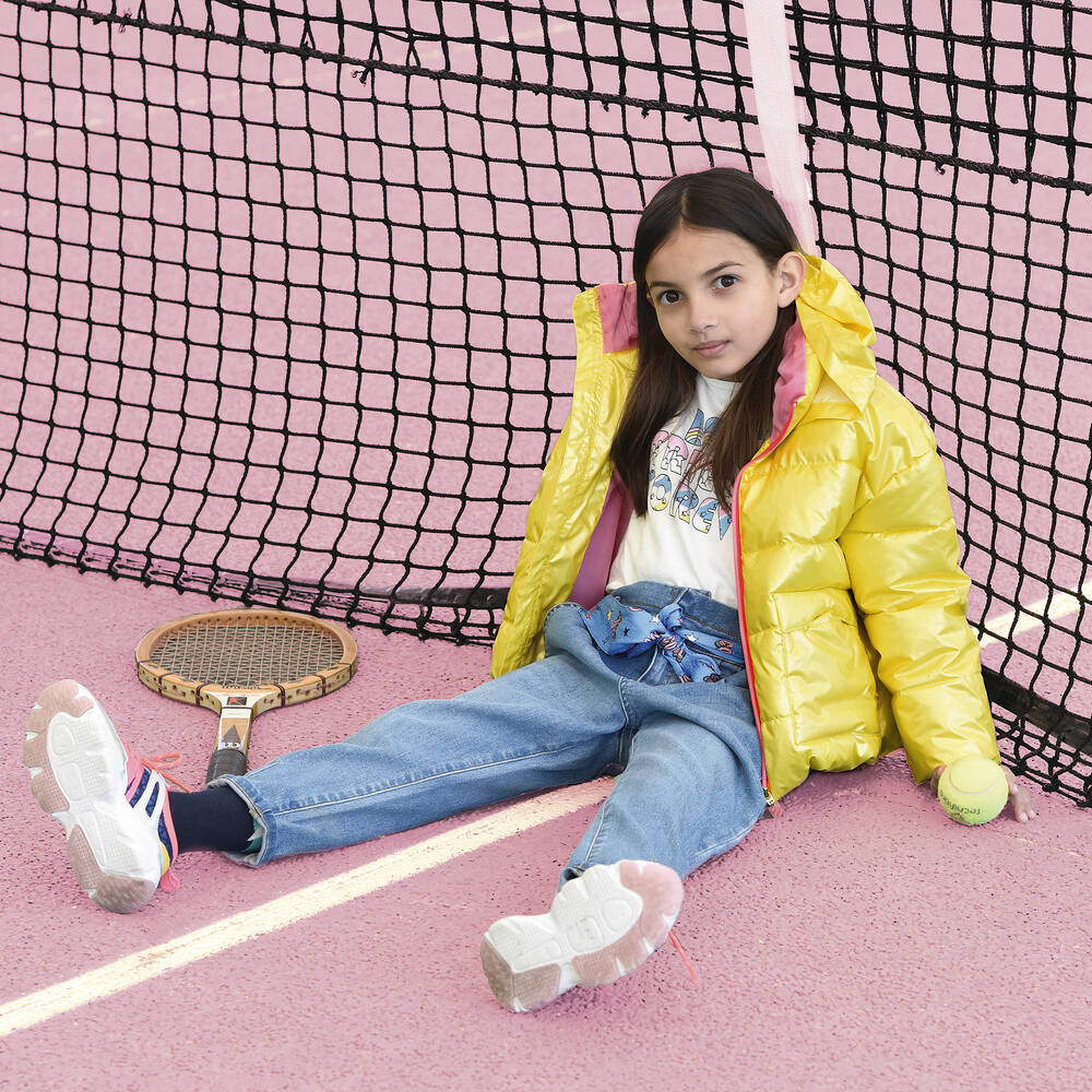 Billieblush-Girls Ivory Cotton Jersey Top | Childrensalon Outlet