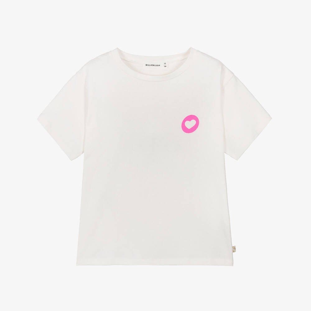 Billieblush-Футболка кремовая с цветочным принтом для девочек | Childrensalon Outlet