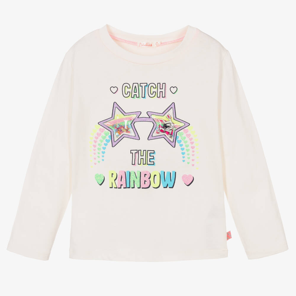 Billieblush-توب قطن لون عاجي للبنات | Childrensalon Outlet