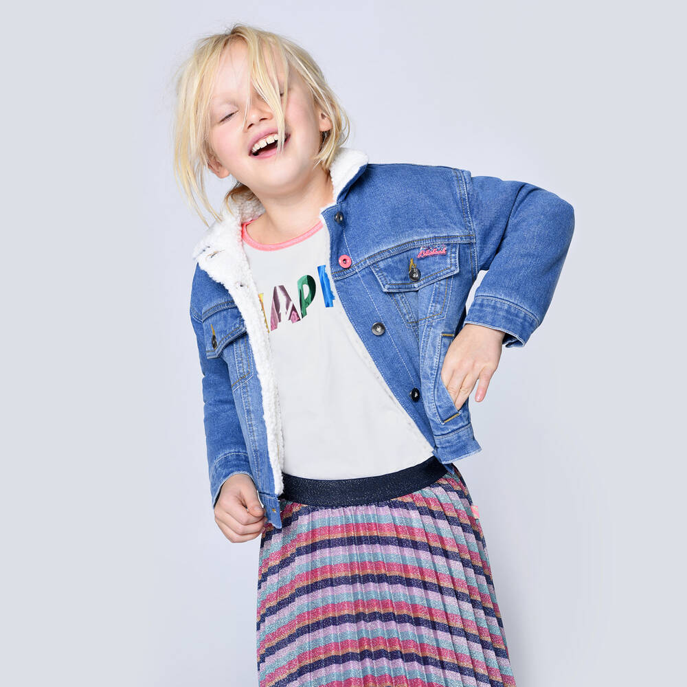 بيلي بلاش-توب قطن لون عاجي للبنات | Childrensalon Outlet