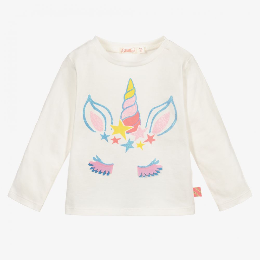 Billieblush - Girls Ivory Cotton Top | Childrensalon