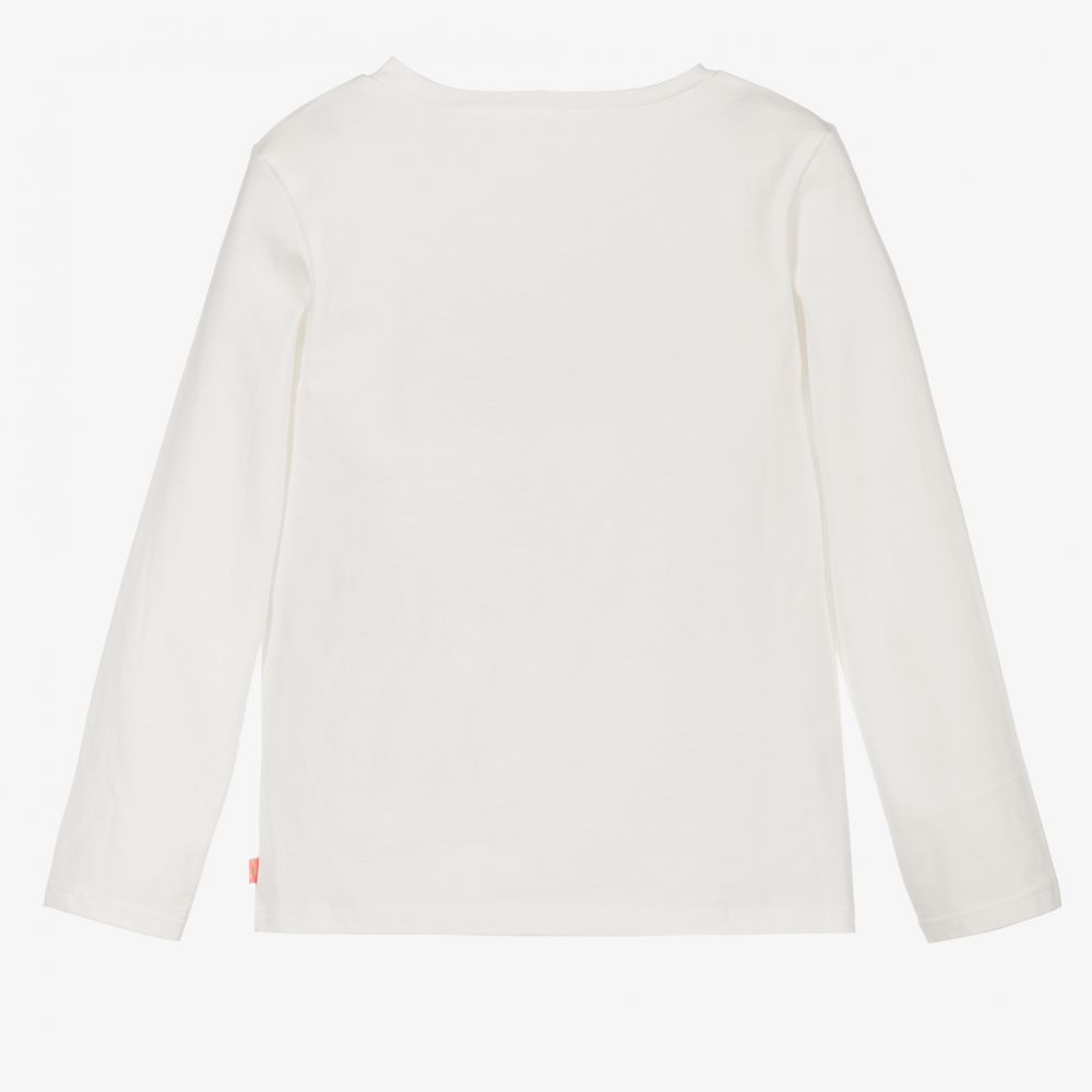 Billieblush-Girls Ivory Cotton Top | Childrensalon Outlet