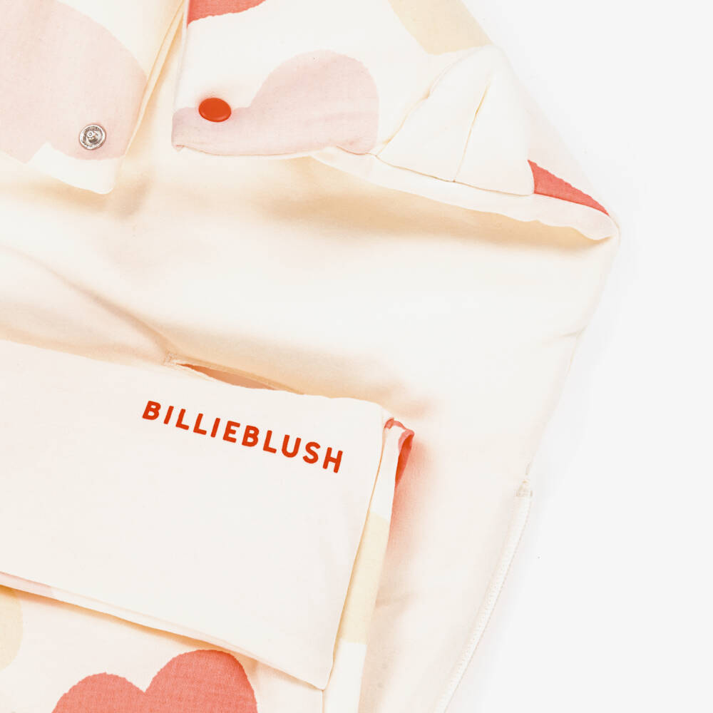 Billieblush-عش قطن عاجي للبنات مزين بقلوب | Childrensalon Outlet