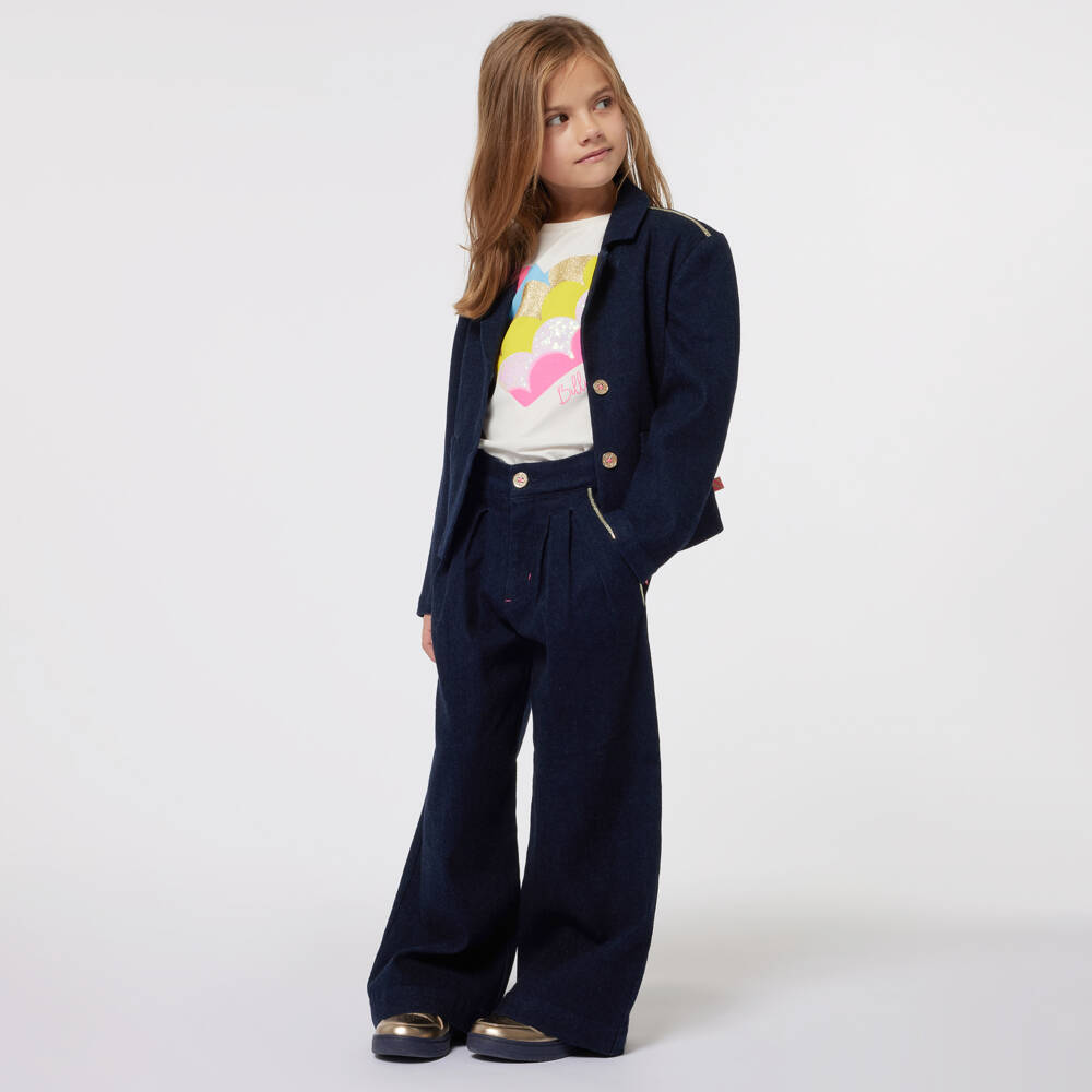 Billieblush-Girls Ivory Heart Cotton Tee | Childrensalon Outlet