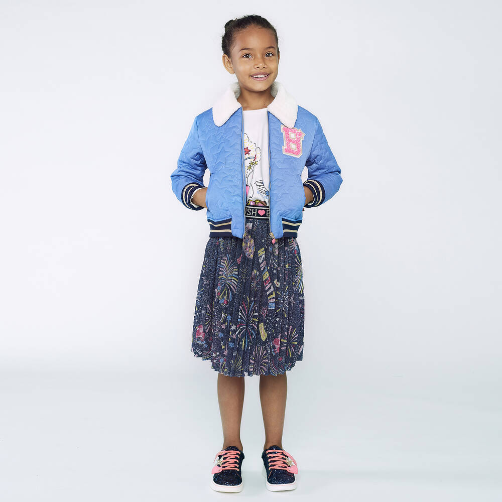 Billieblush-Girls Ivory Peacock Cotton Top | Childrensalon Outlet