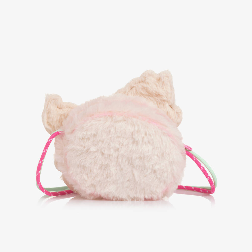 Billieblush-Сумка плюшевая кремово-розовая с единорогом для девочек | Childrensalon Outlet