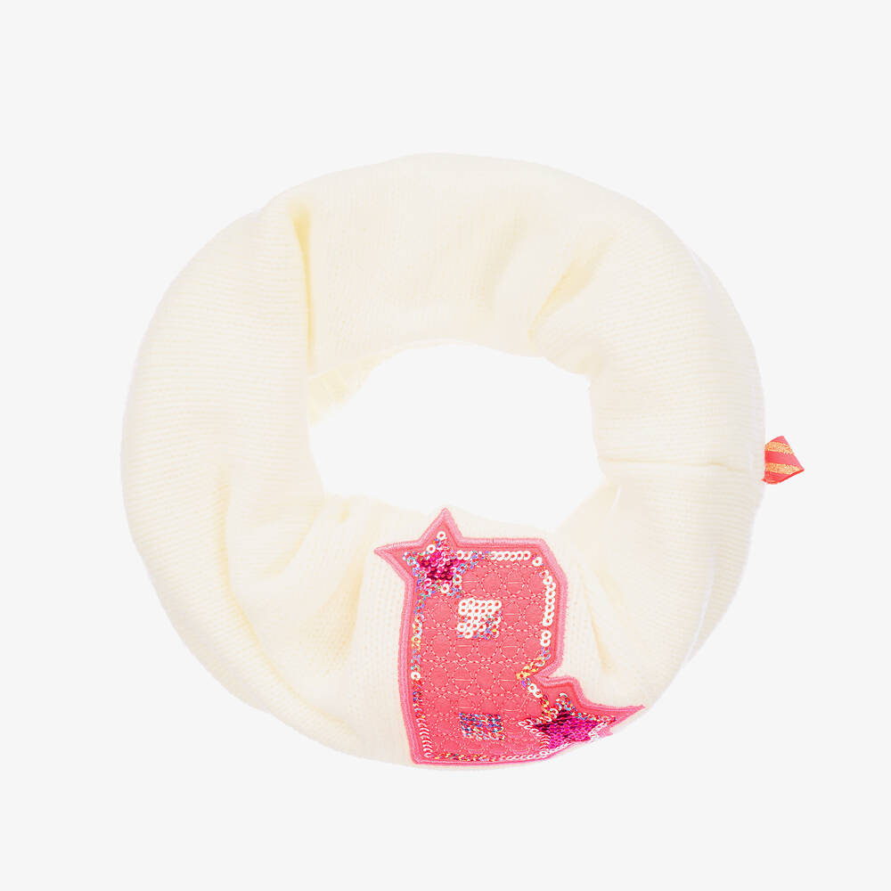 Billieblush-Girls Ivory Sequin Logo Snood | Childrensalon Outlet
