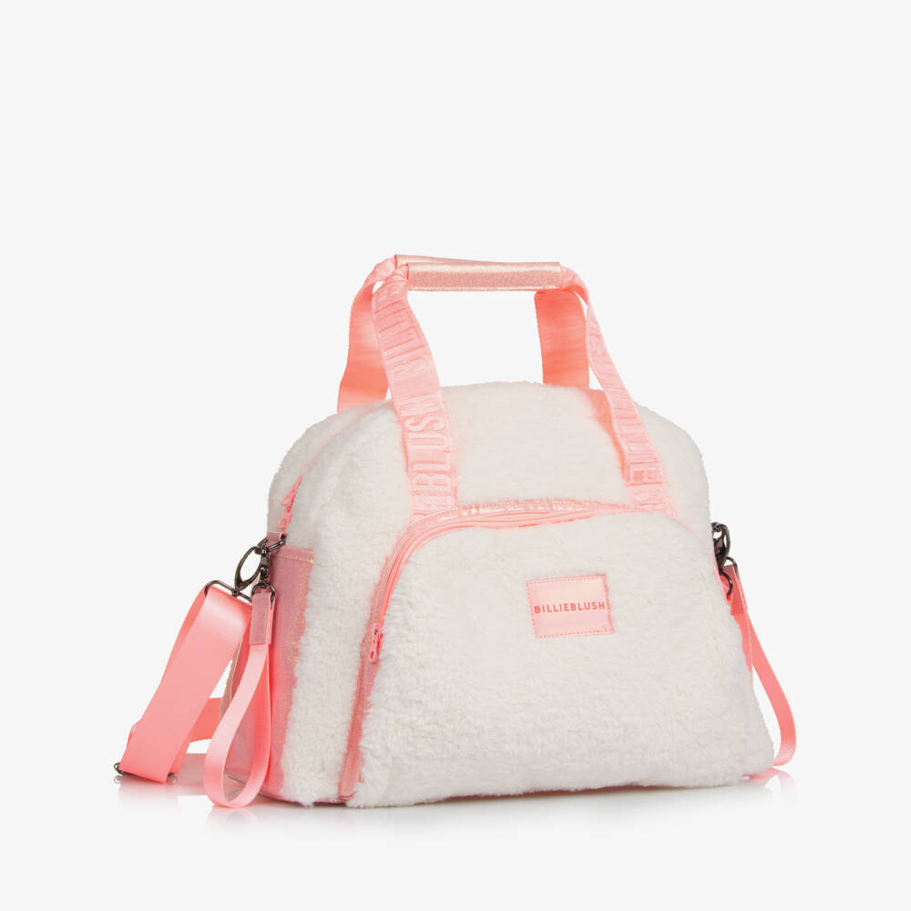 Billieblush-Girls Ivory Sherpa Baby Bag | Childrensalon Outlet