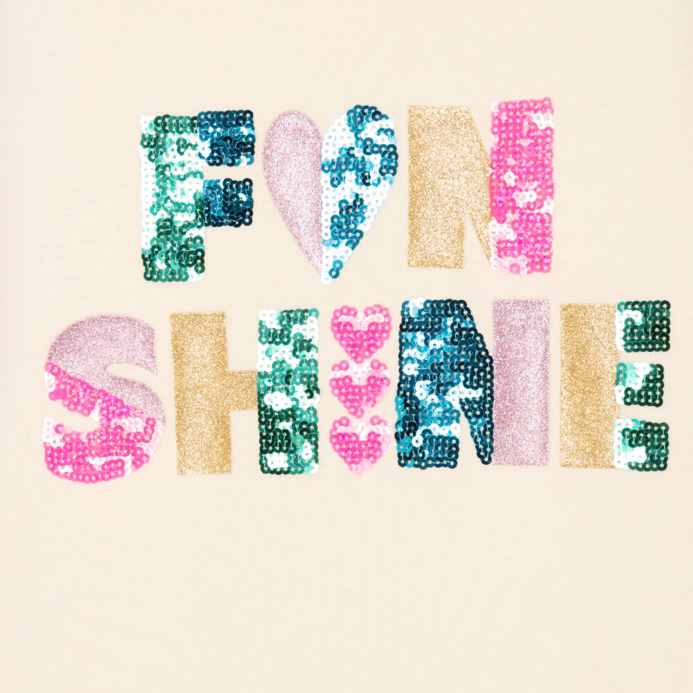 Billieblush-Girls Ivory Sparkle Hooded Dress | Childrensalon Outlet