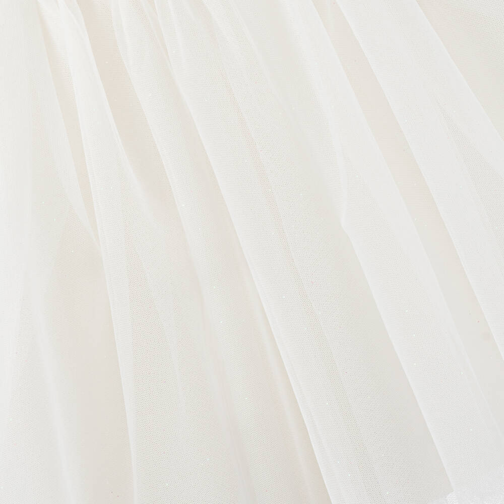 Billieblush-Girls Ivory Tulle Satin Dress | Childrensalon Outlet