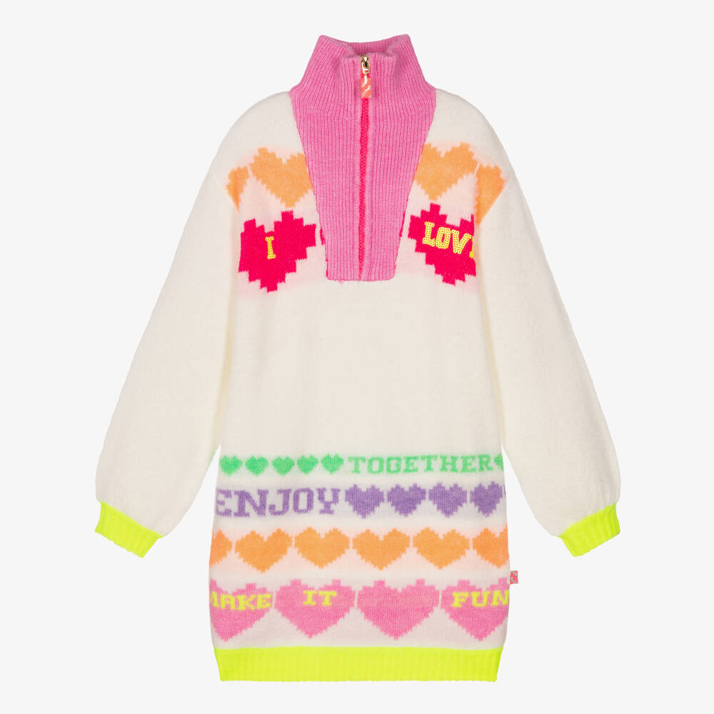 Girls ivory top sweater dress