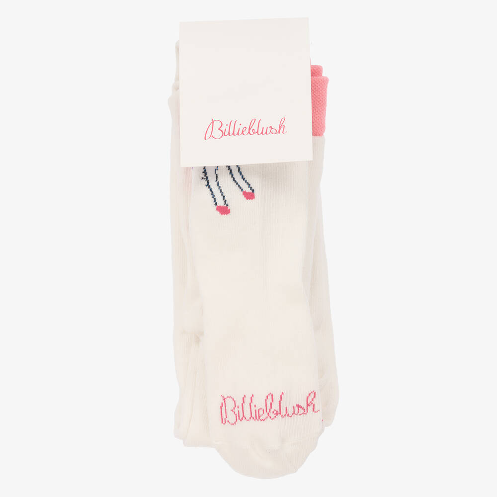 Billieblush-Кремовые колготки с единорогами | Childrensalon Outlet
