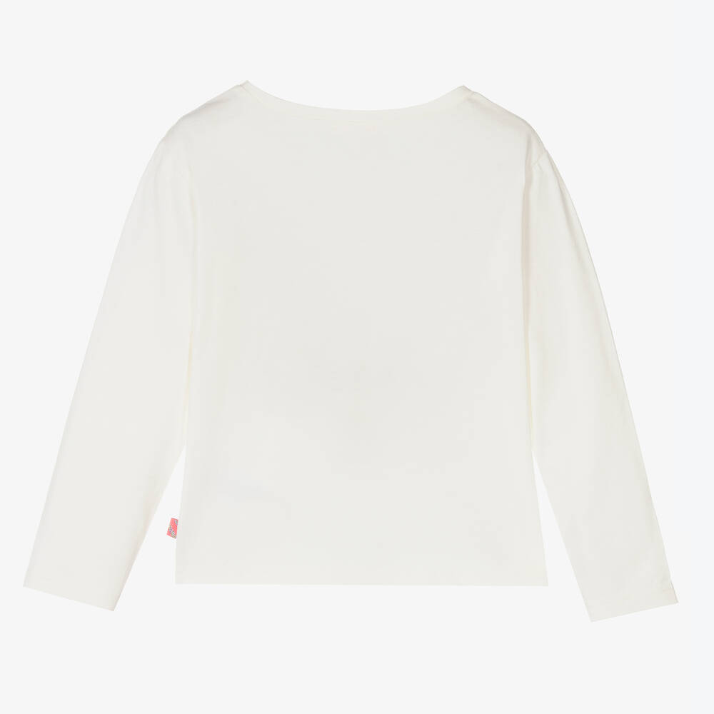 Billieblush-Girls Ivory Unicorn Top | Childrensalon Outlet