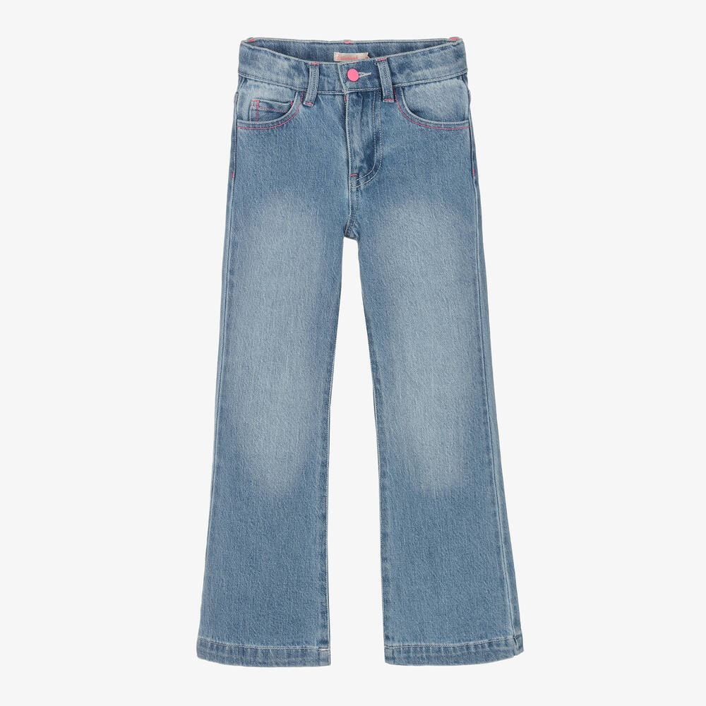 Billieblush - Голубые хлопковые джинсы-клеш | Childrensalon