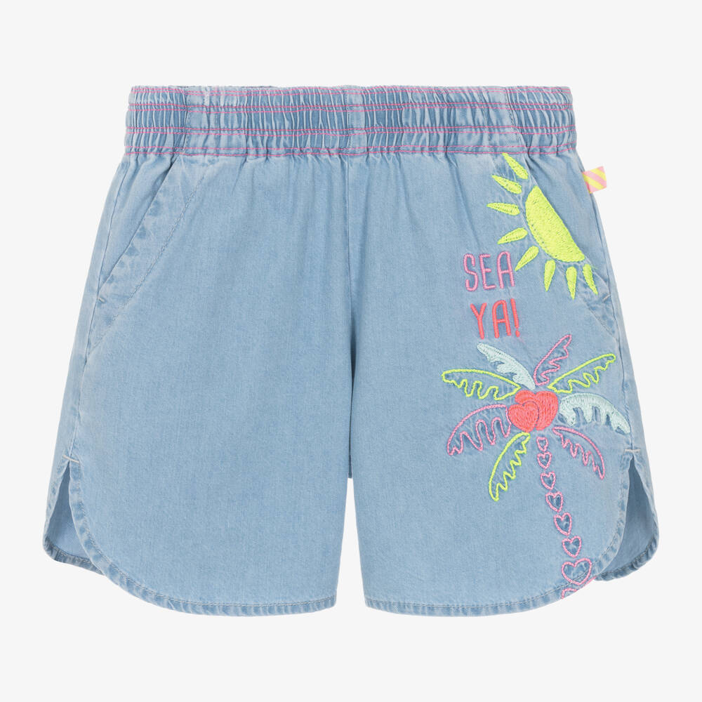 Billieblush-Girls Light Indigo Denim Shorts | Childrensalon Outlet