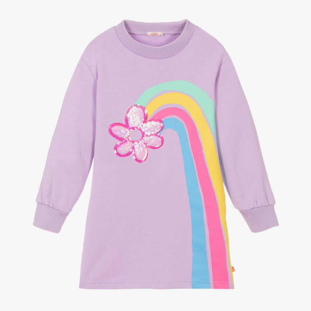 Billieblush-Girls Lilac Floral Jersey Dress | Childrensalon Outlet