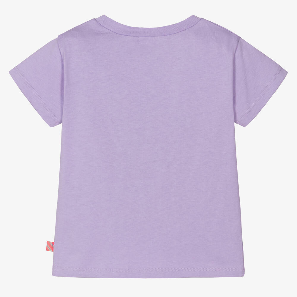 Billieblush-Girls Lilac Purple Butterfly T-Shirt | Childrensalon Outlet