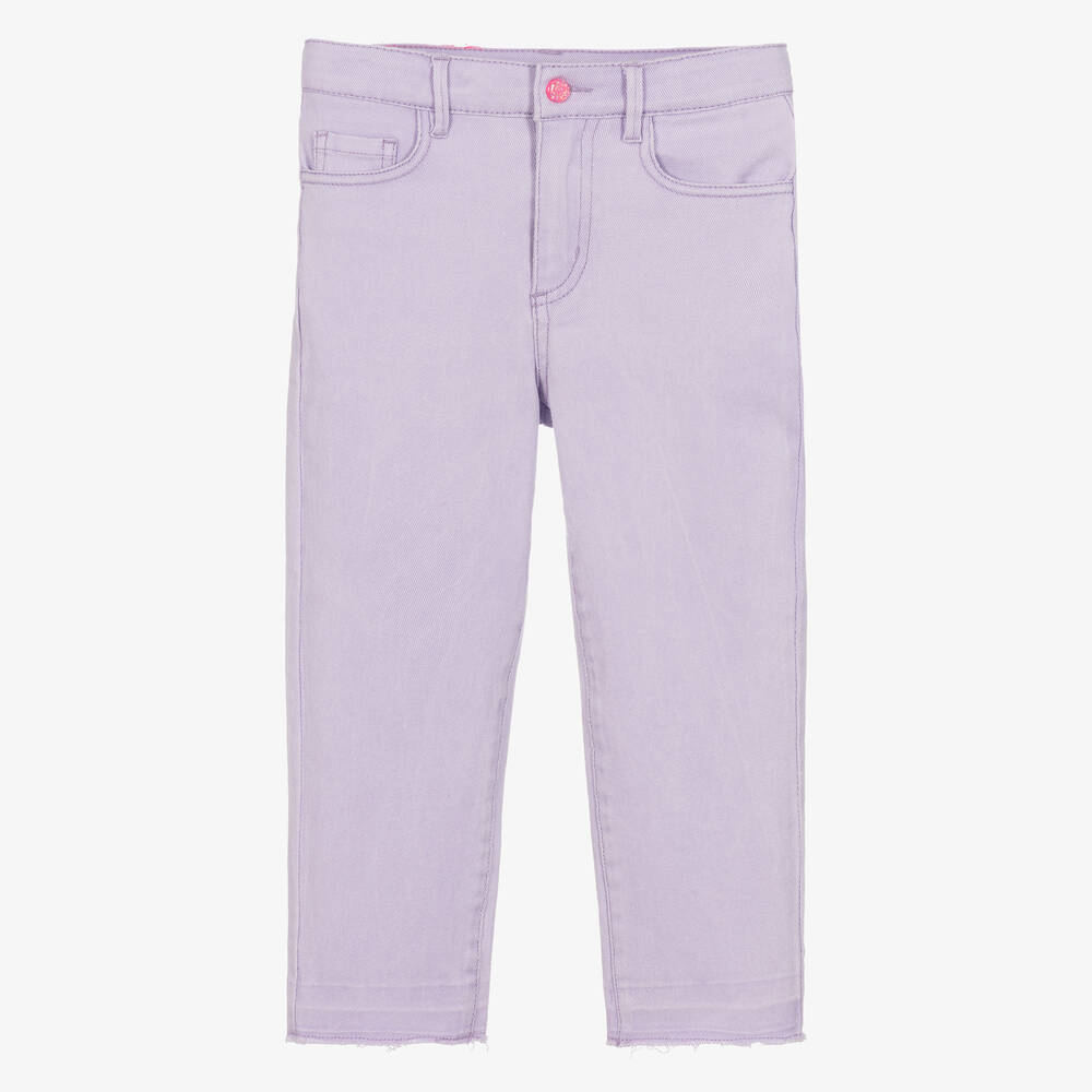 Billieblush - Girls Lilac Purple Denim Jeans | Childrensalon