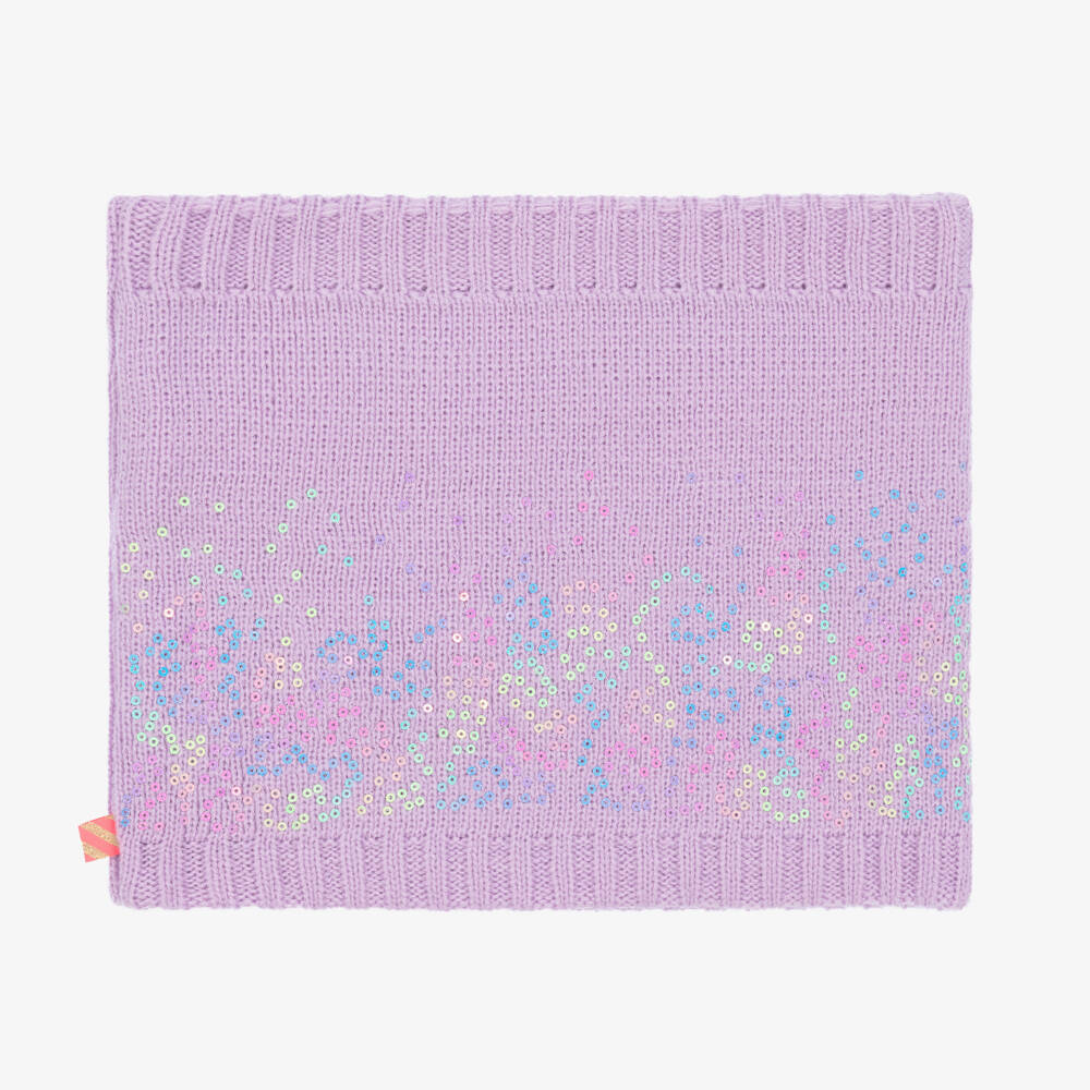 Billieblush-Girls Lilac Sparkle Knit Snood | Childrensalon Outlet