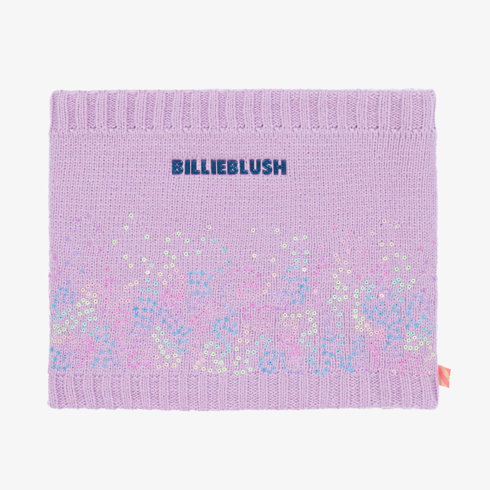 Billieblush-Girls Lilac Sparkle Knit Snood | Childrensalon Outlet