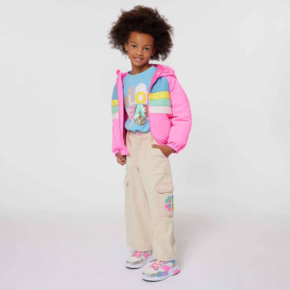 Billieblush-Girls Long Sleeve Blue Top | Childrensalon Outlet