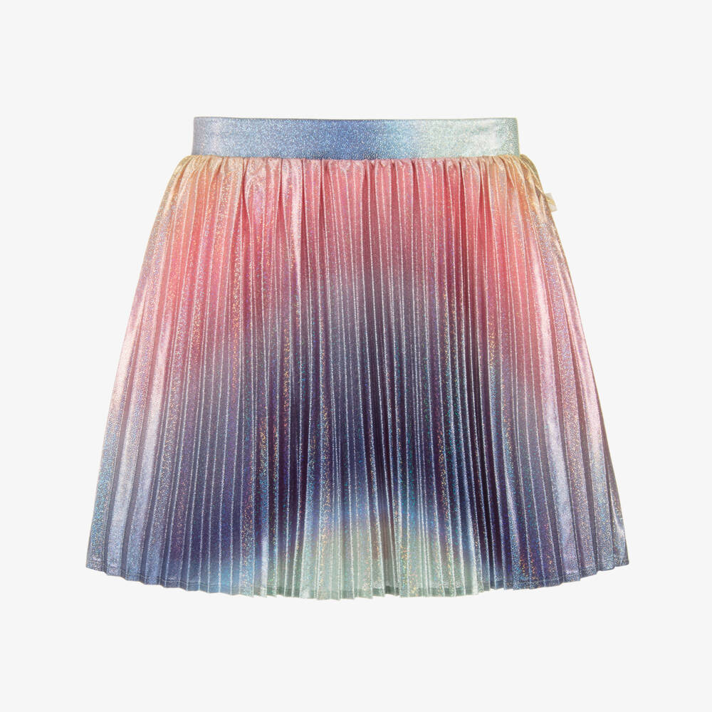 Billieblush-Юбка с радужным блеском и плиссировкой для девочек | Childrensalon Outlet