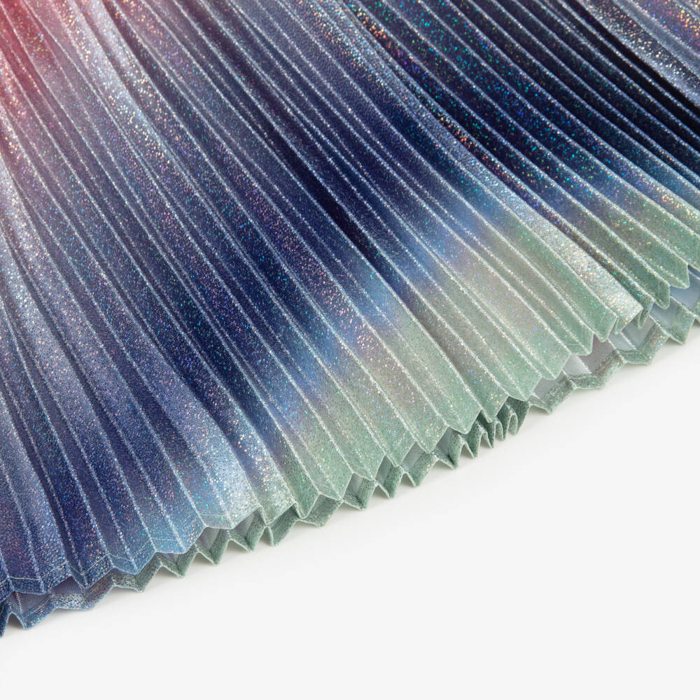 Billieblush-Юбка с радужным блеском и плиссировкой для девочек | Childrensalon Outlet