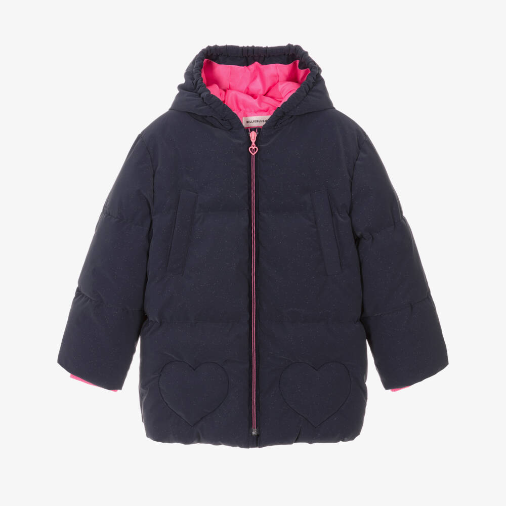 Billieblush-Girls Midnight Quilted Winter Coat | Childrensalon Outlet