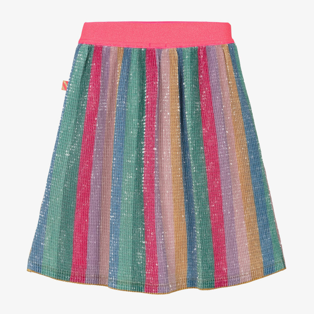 Billieblush-Girls Multicolour Sequin Pleated Skirt | Childrensalon Outlet