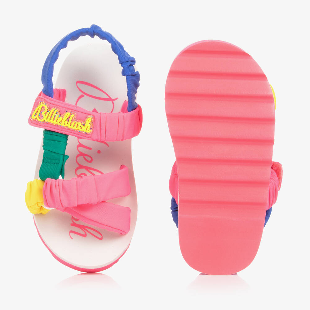 Billieblush-Girls Multicoloured Velcro Strap Sandals | Childrensalon Outlet