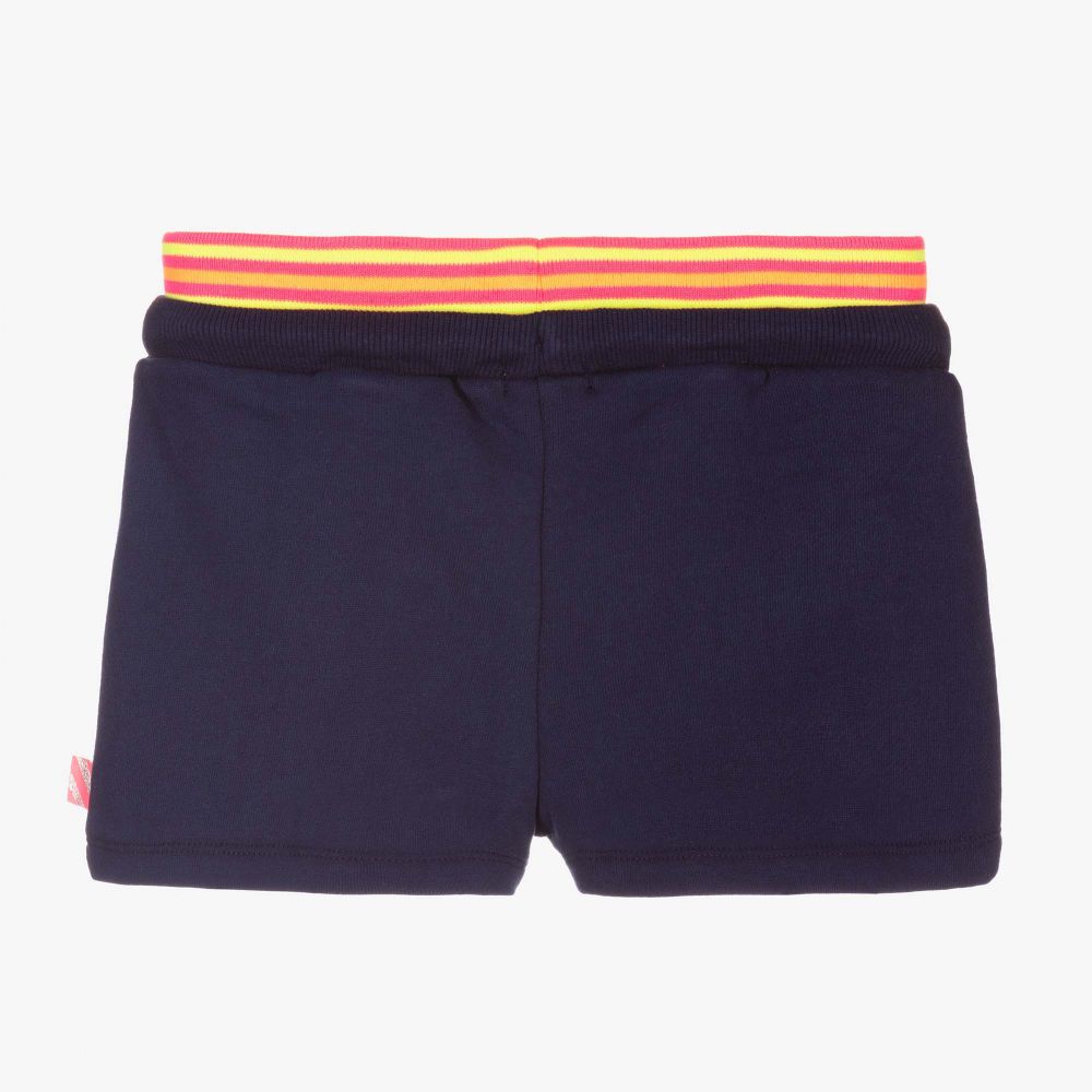 Billieblush-Girls Navy Blue Cotton Shorts | Childrensalon Outlet