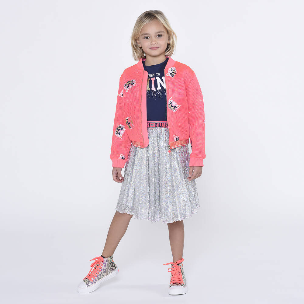 Billieblush-Синий хлопковый топ для девочек | Childrensalon Outlet
