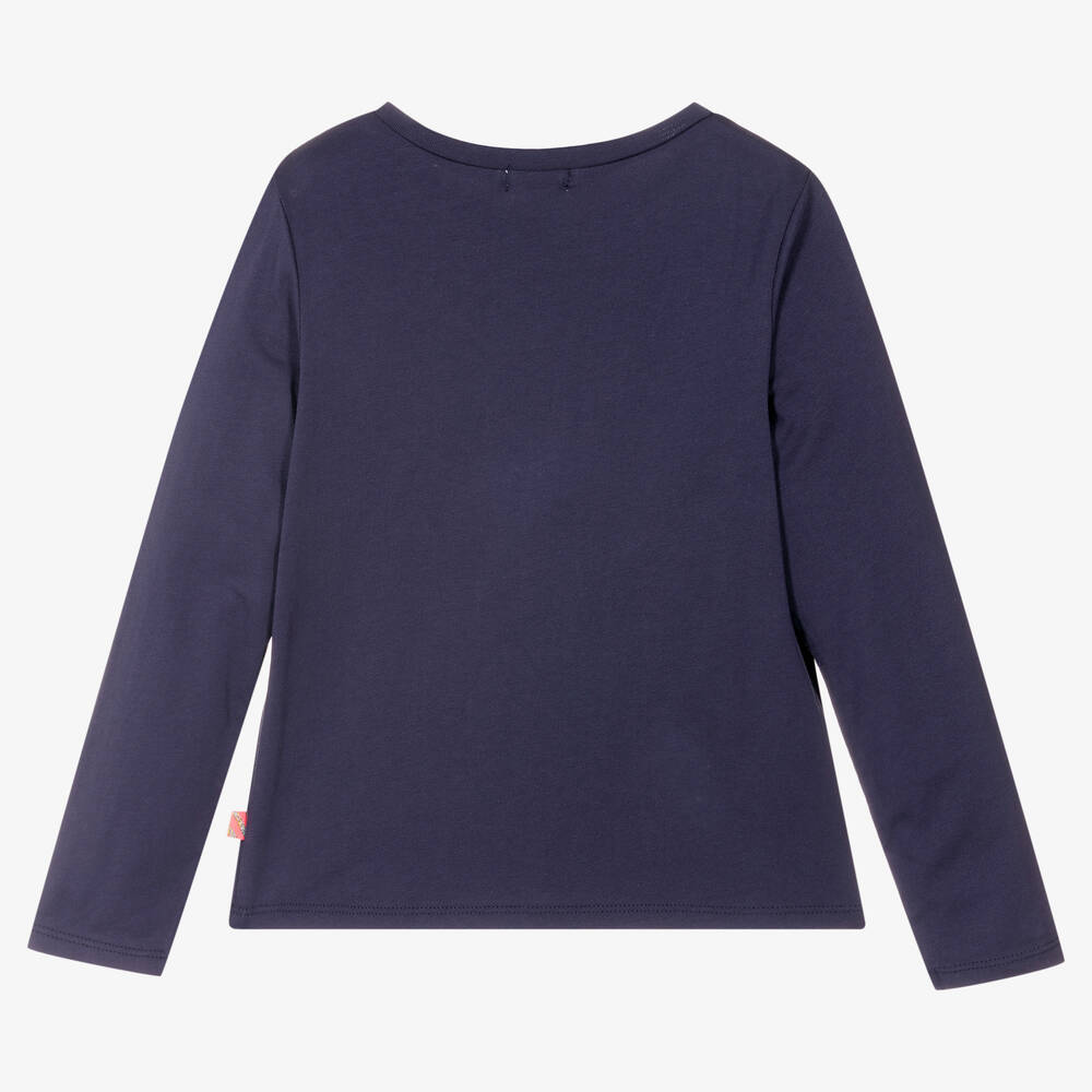 Billieblush-Синий хлопковый топ для девочек | Childrensalon Outlet