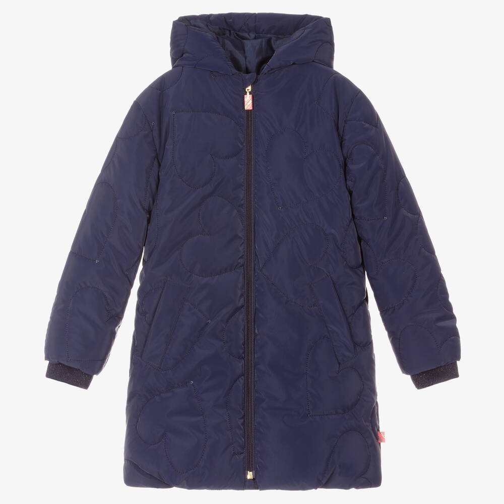 Billieblush - Navyblauer Kapuzenmantel (M) | Childrensalon