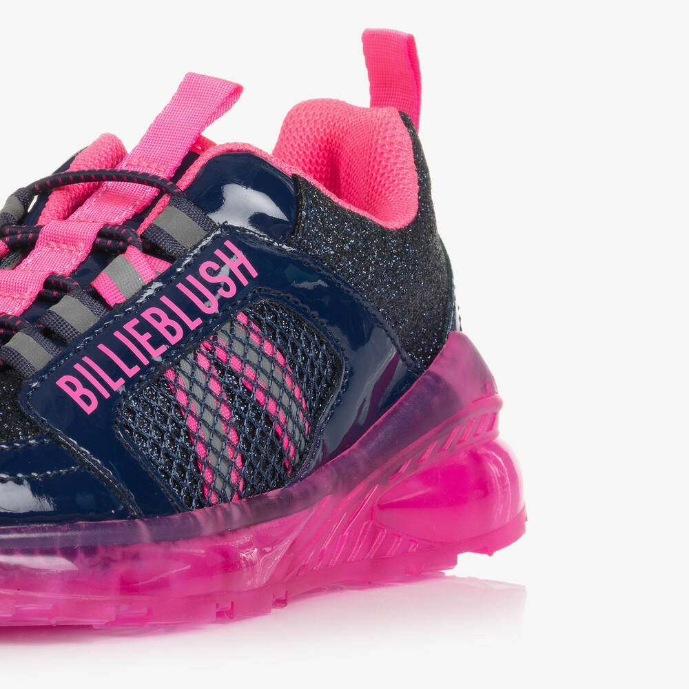 Billieblush-ترينرز سهل الانتعال لون كحلي وزهري غليتر | Childrensalon Outlet