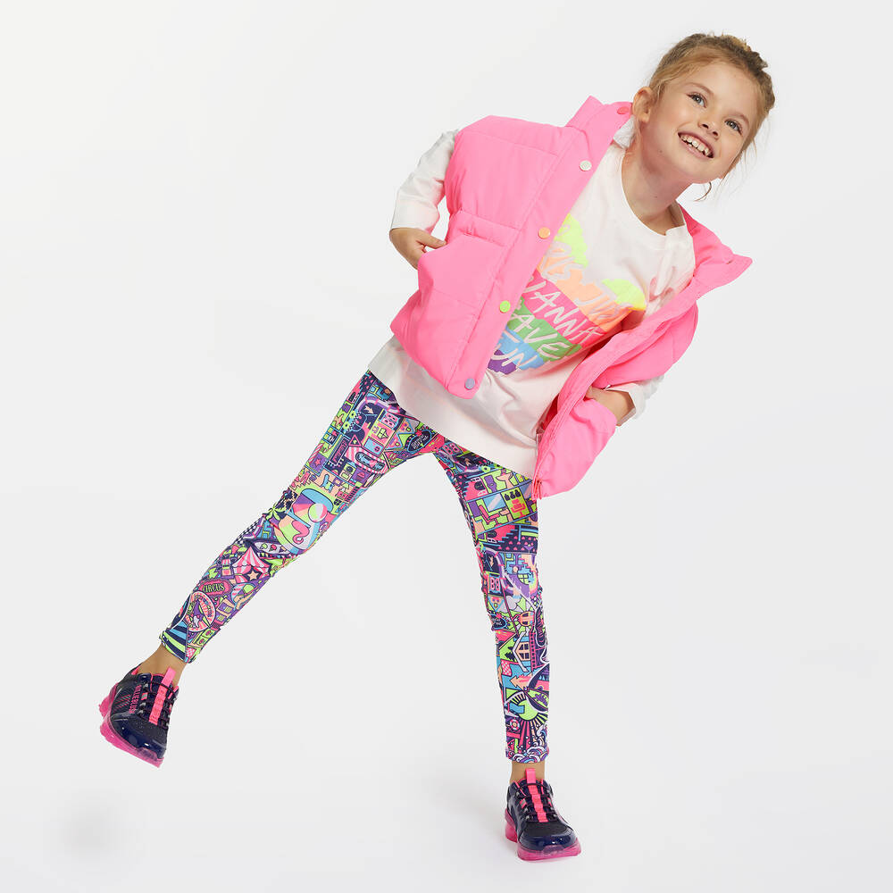 Billieblush-ترينرز سهل الانتعال لون كحلي وزهري غليتر | Childrensalon Outlet