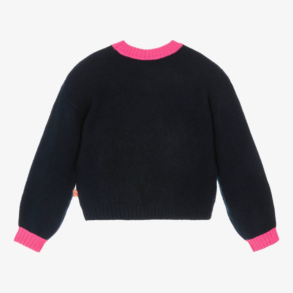 بيلي بلاش-بلوفر بطبعة قلب بترتر لون كحلي للبنات | Childrensalon Outlet