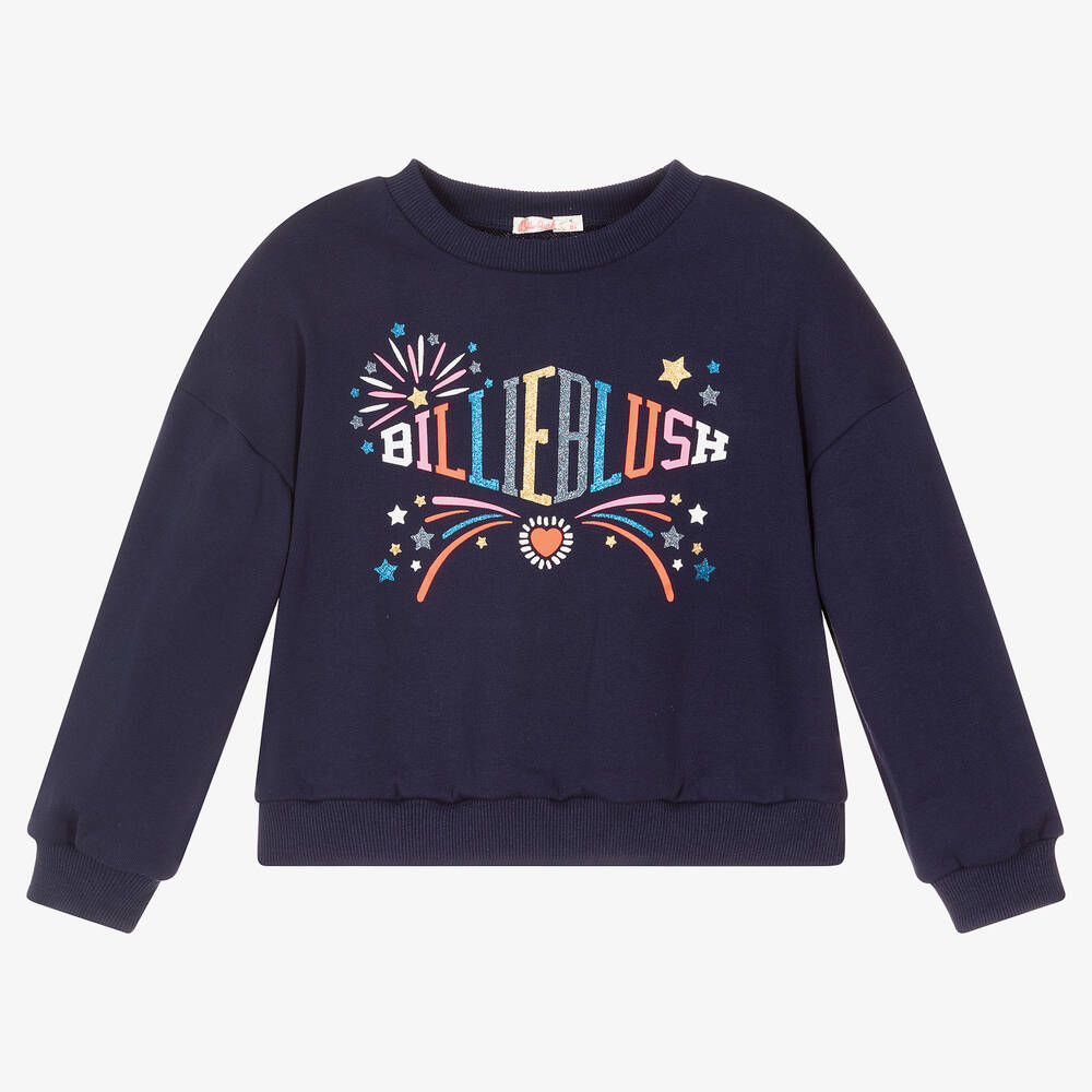 Billieblush - Navyblaues Sweatshirt (M) | Childrensalon